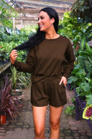 Luna Luxe Pullover & Short Set - Sassy Inspiration