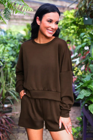 Luna Luxe Pullover & Short Set - Sassy Inspiration