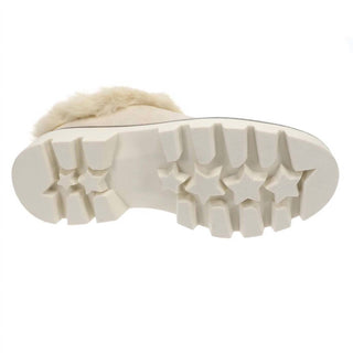 Mahika Faux Fur Lined Clogs – Cream - Sassy Inspiration