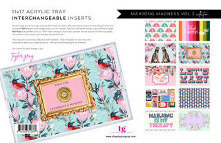 Mahjong Madness Vol. 2 Tray Insert Set – Set of 10 (11x17) - Sassy Inspiration