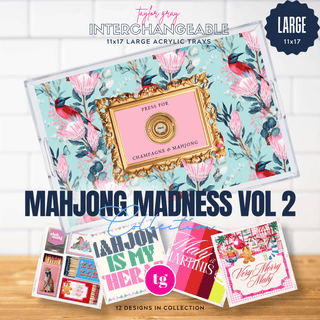 Mahjong Madness Vol. 2 Tray Insert Set – Set of 10 (11x17) - Sassy Inspiration