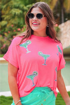 Margaritaville Sequin Patch Top - Sassy Inspiration