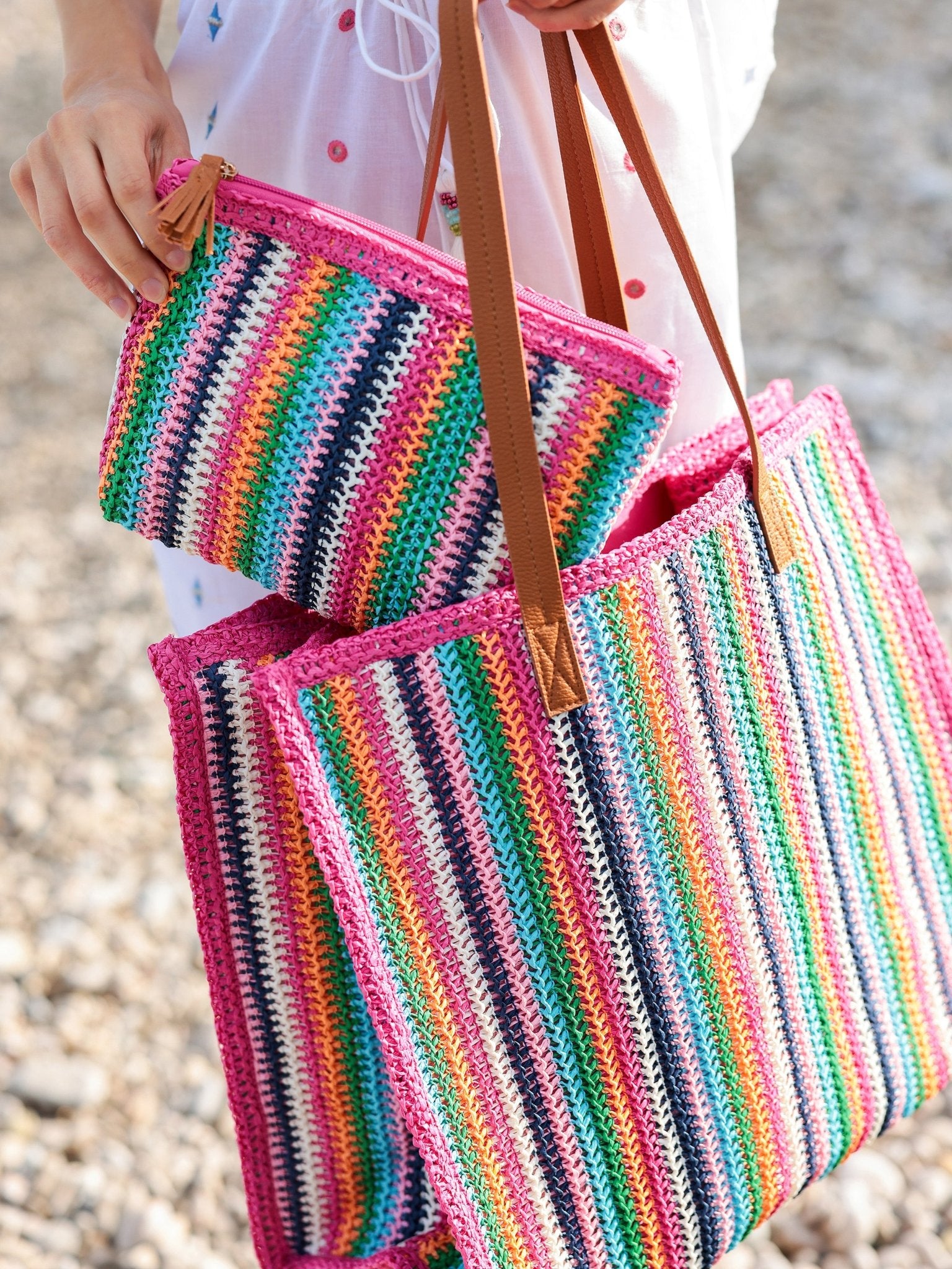 MAYA ZIP POUCH, MULTI - Sassy Inspiration