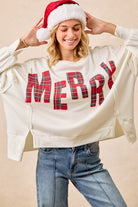 Merry Oversized Sweatshirt - Sassy Inspiration