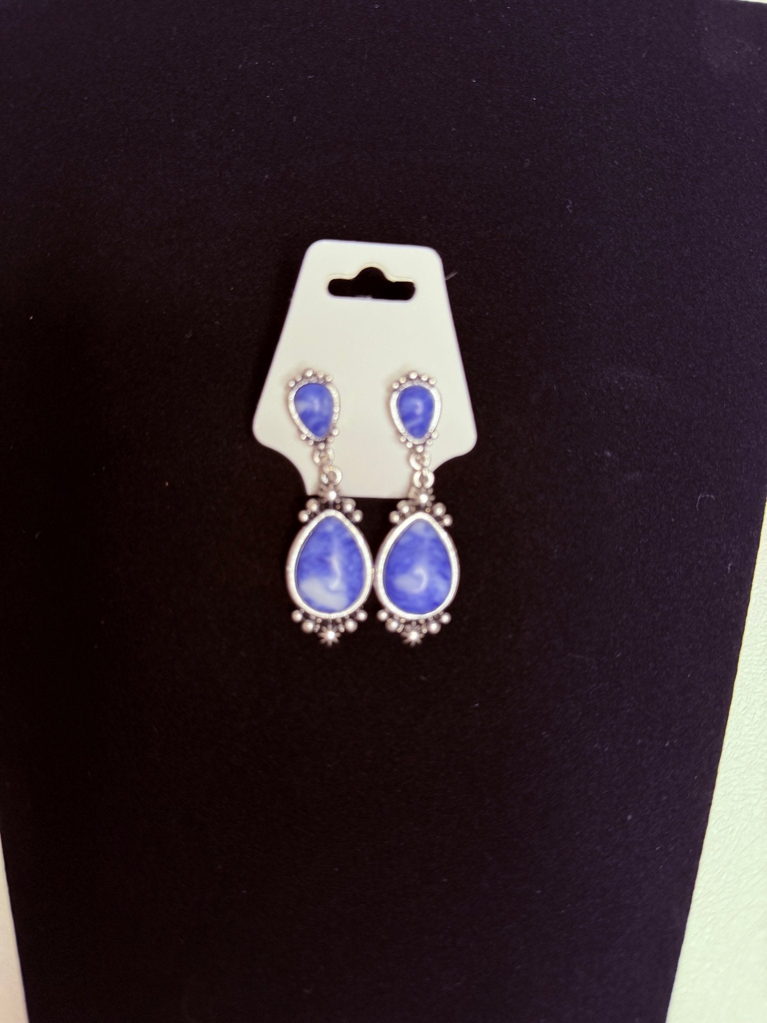 Midnight Sky Teardrop Statement Earrings - Sassy Inspiration