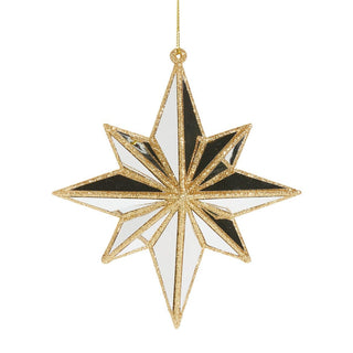 Mirrored North Star Ornament – 5.75" - Sassy Inspiration