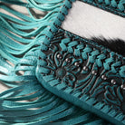 Montana West Genuine Leather Tooled Collection Fringe Crossbody - Sassy Inspiration