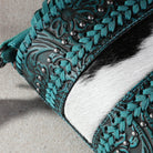 Montana West Genuine Leather Tooled Collection Fringe Crossbody - Sassy Inspiration