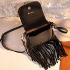 Montana West Genuine Leather Tooled Fringe Crossbody - Coffee - Sassy Inspiration
