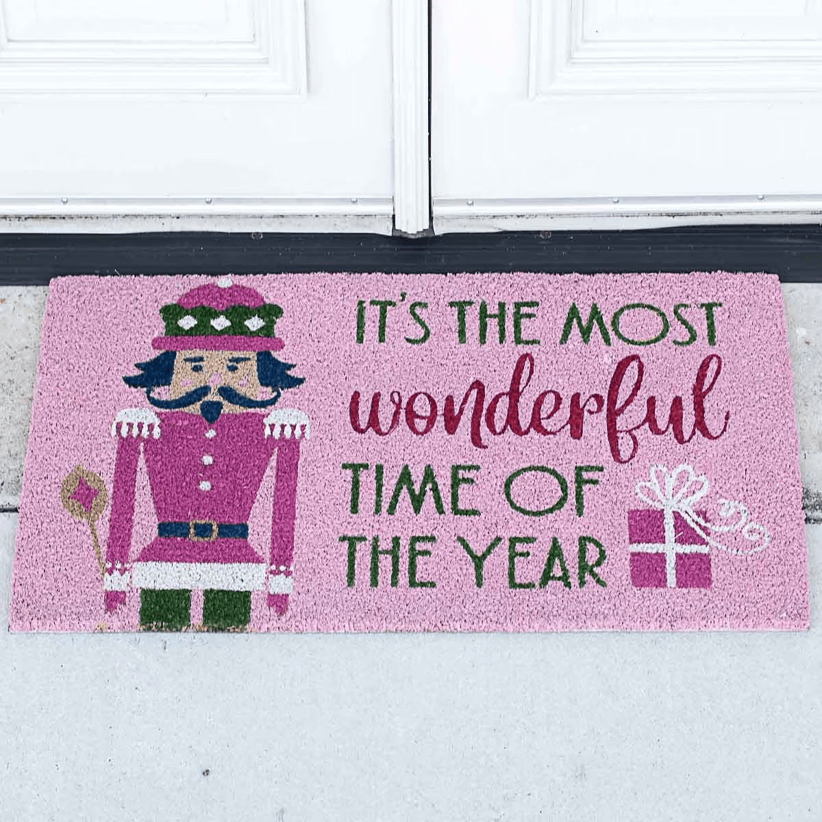 Most Wonderful Time of the Year Coir Doormat - Sassy Inspiration