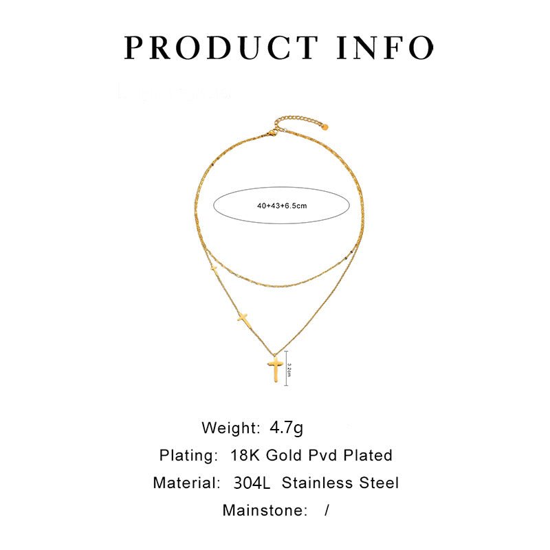 Multi - Cross Necklace - Sassy Inspiration