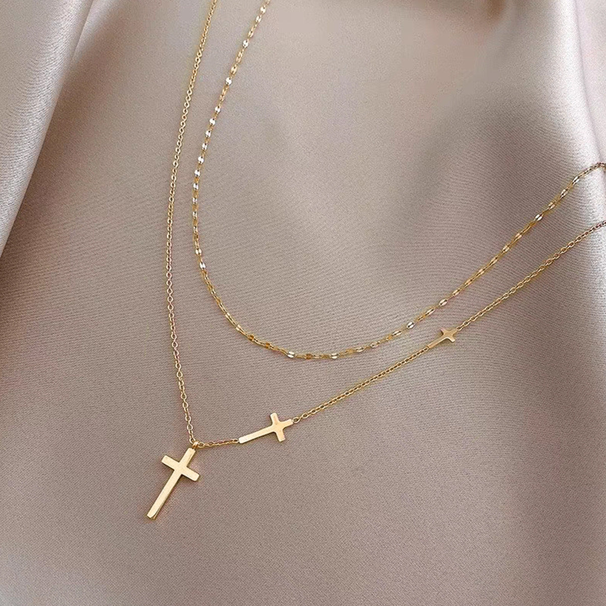Multi - Cross Necklace - Sassy Inspiration