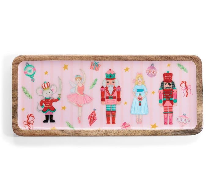 NUTCRACKER BALLET MANGO WOOD TRAY - Sassy Inspiration
