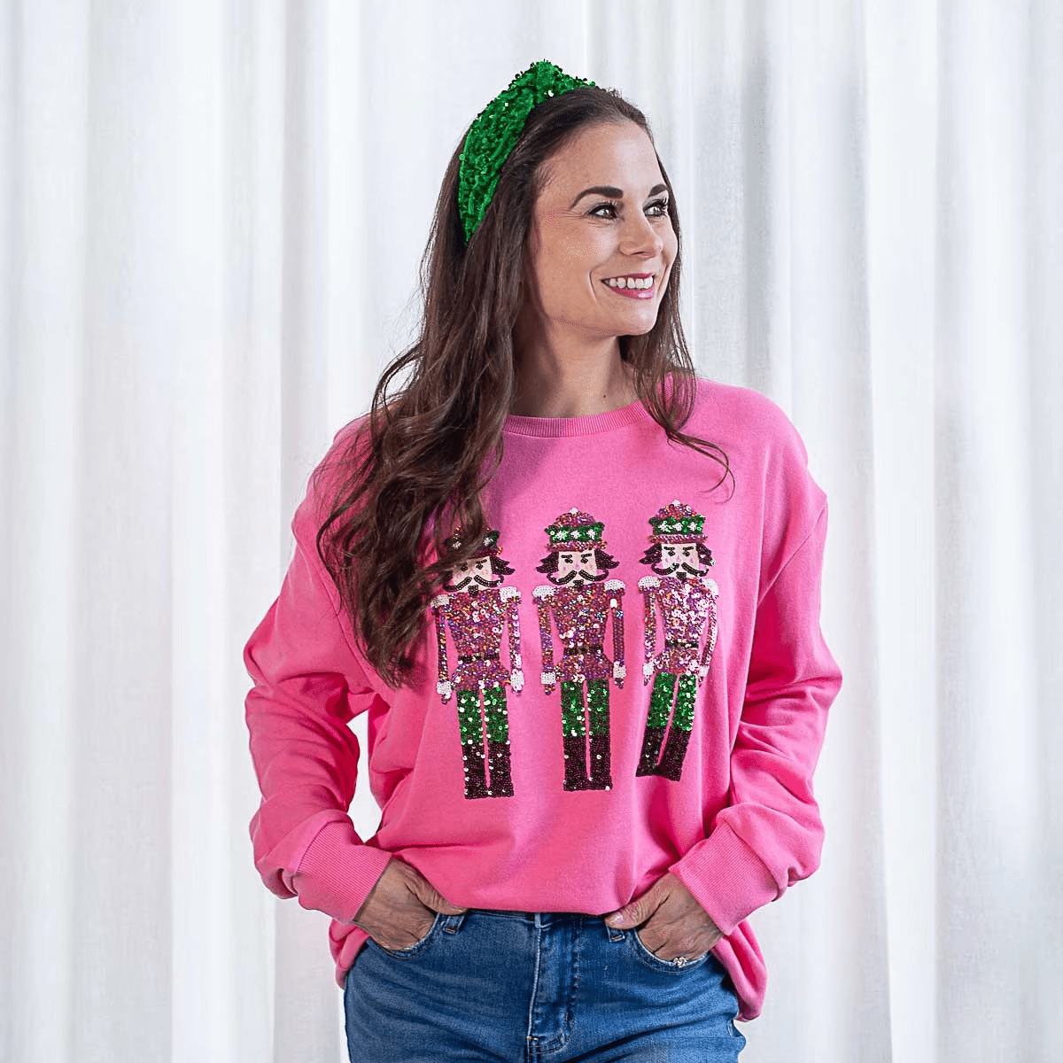 Nutcracker March Sequin Sweatshirt - Sassy Inspiration