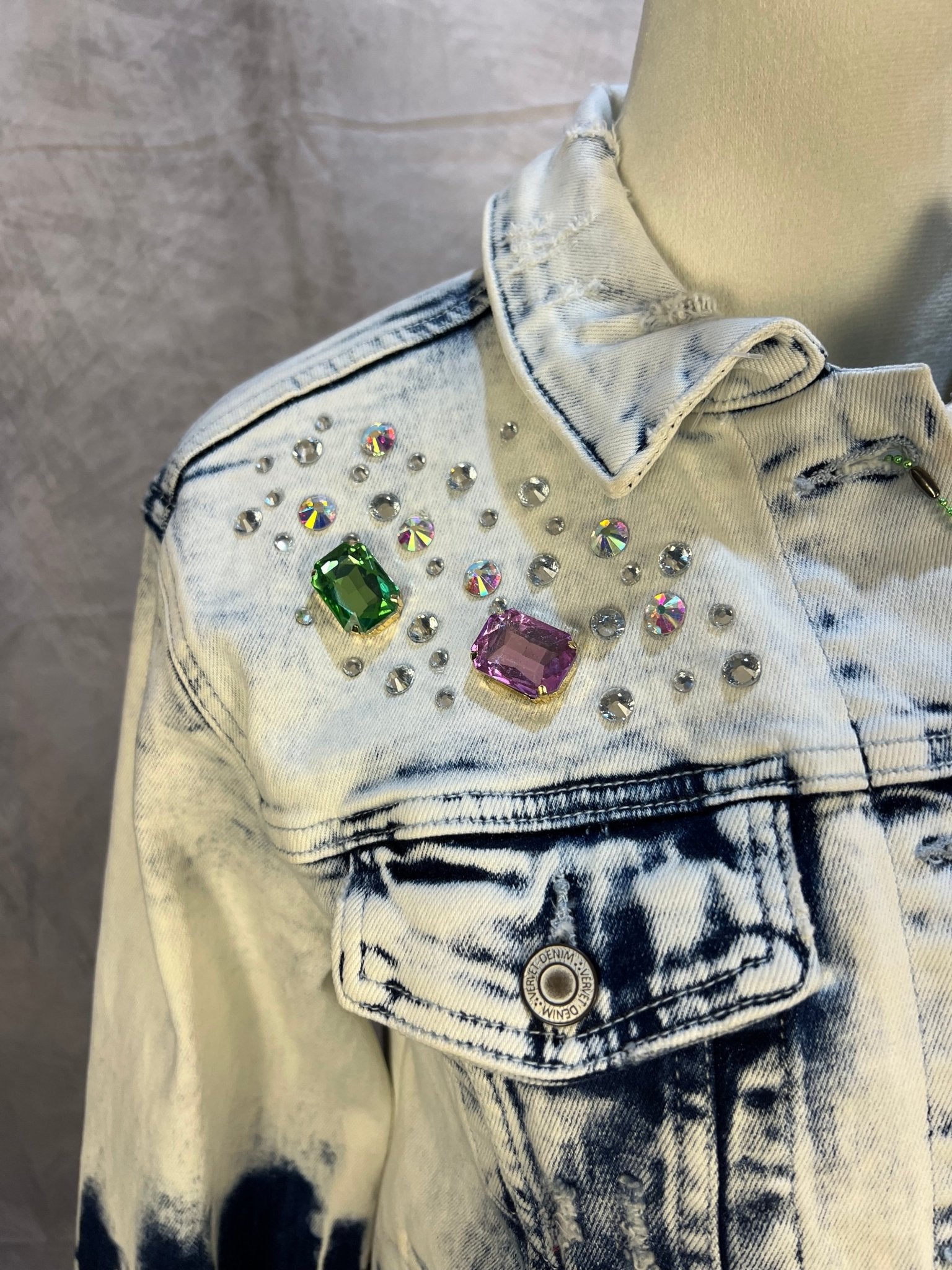 One - of - a - kind Denim Jacket (Medium) - Sassy Inspiration