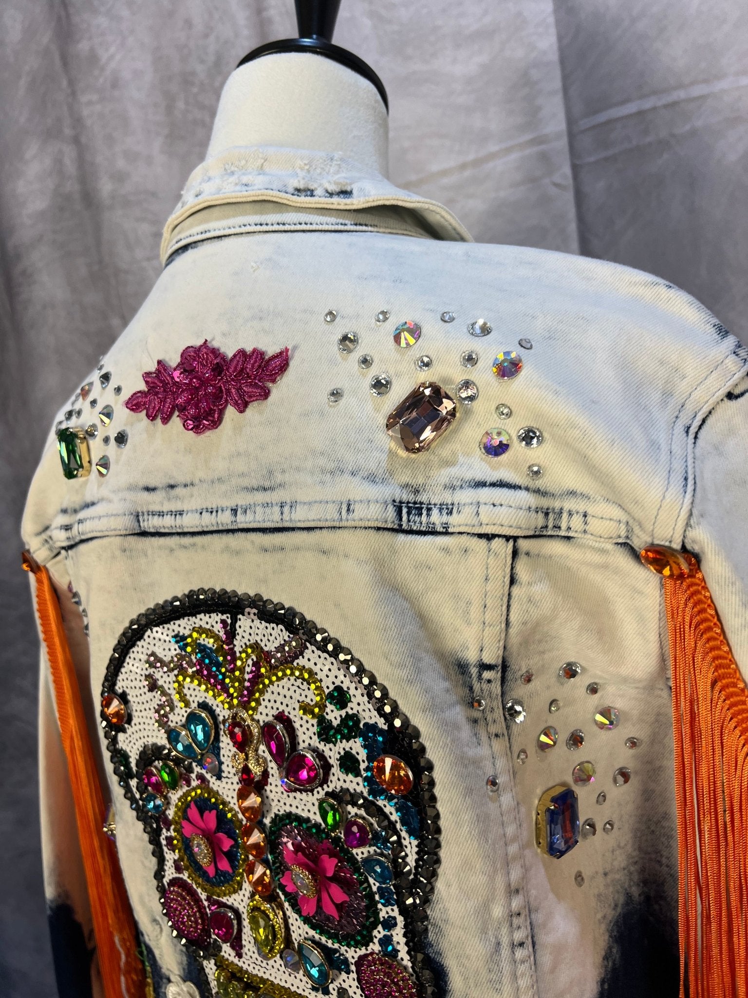 One - of - a - kind Denim Jacket (Medium) - Sassy Inspiration