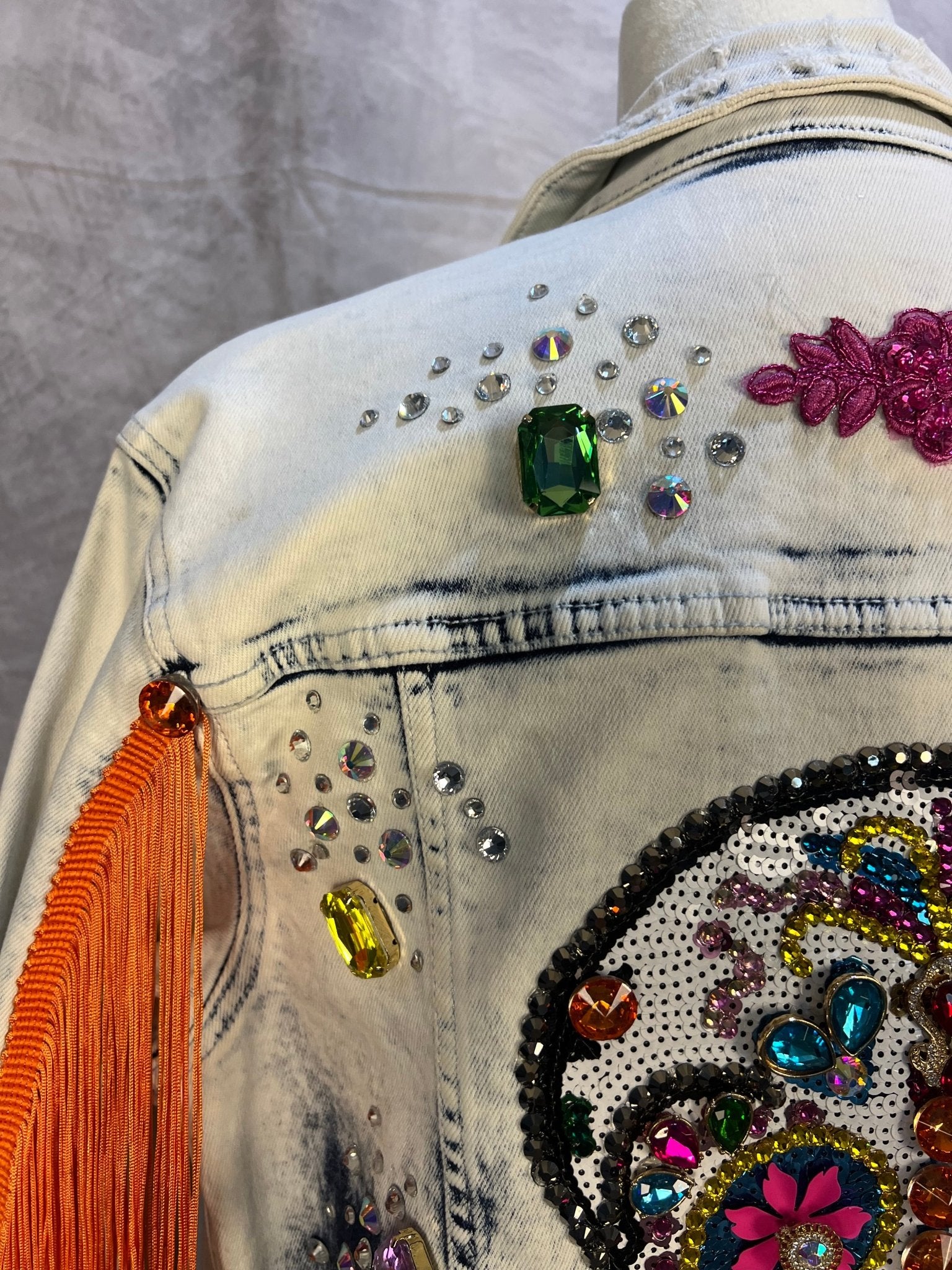 One - of - a - kind Denim Jacket (Medium) - Sassy Inspiration