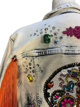One - of - a - kind Denim Jacket (Medium) - Sassy Inspiration