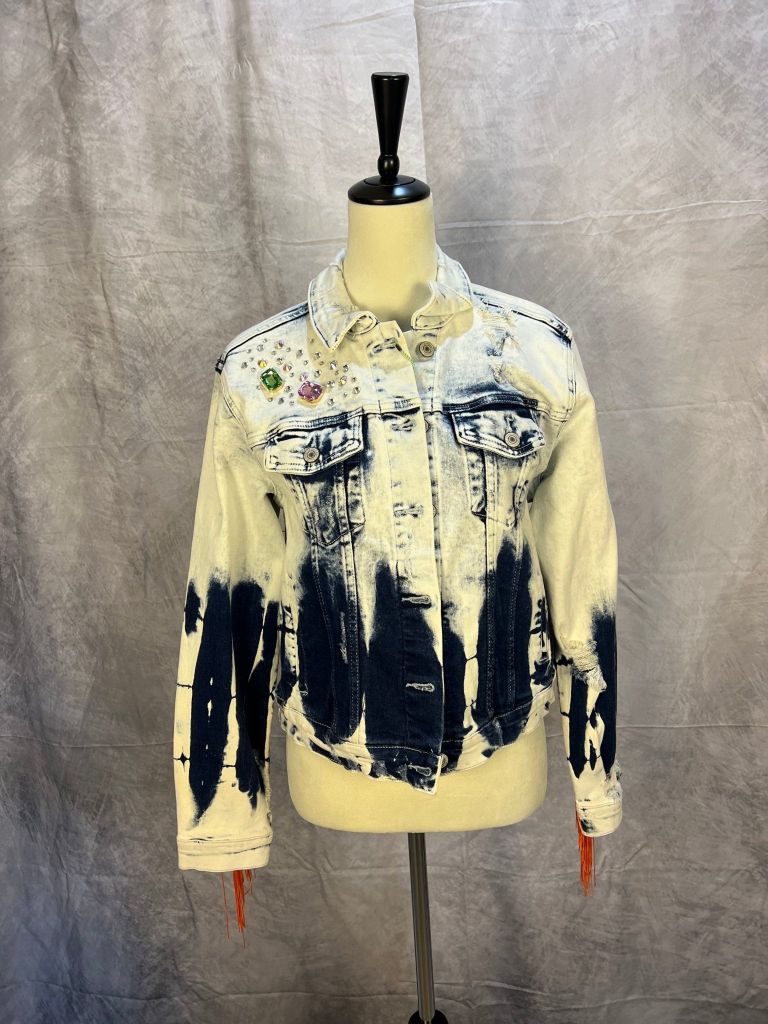 One - of - a - kind Denim Jacket (Medium) - Sassy Inspiration