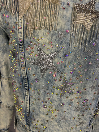 One of a kind denim jacket - Star - S - Sassy Inspiration