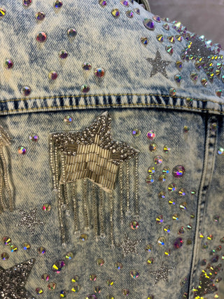 One of a kind denim jacket - Star - S - Sassy Inspiration