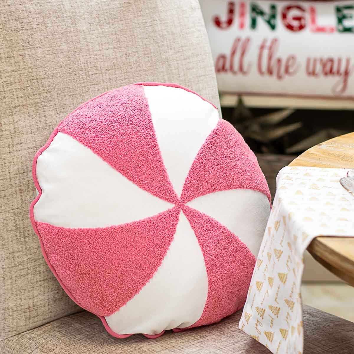 Peppermint Pillow in Pink - Sassy Inspiration