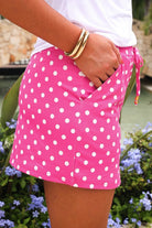 Playful Everyday Skort - Pink Polka Dot - Sassy Inspiration