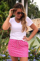 Playful Everyday Skort - Pink Polka Dot - Sassy Inspiration