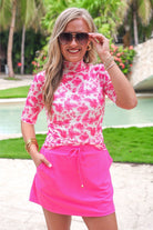 Playful Everyday Skort - Solid Neon Pink - Sassy Inspiration