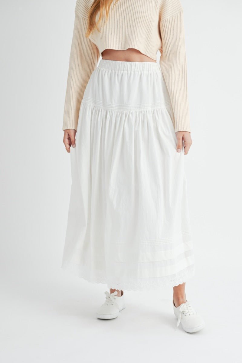 Poplin midi skirt - Sassy Inspiration