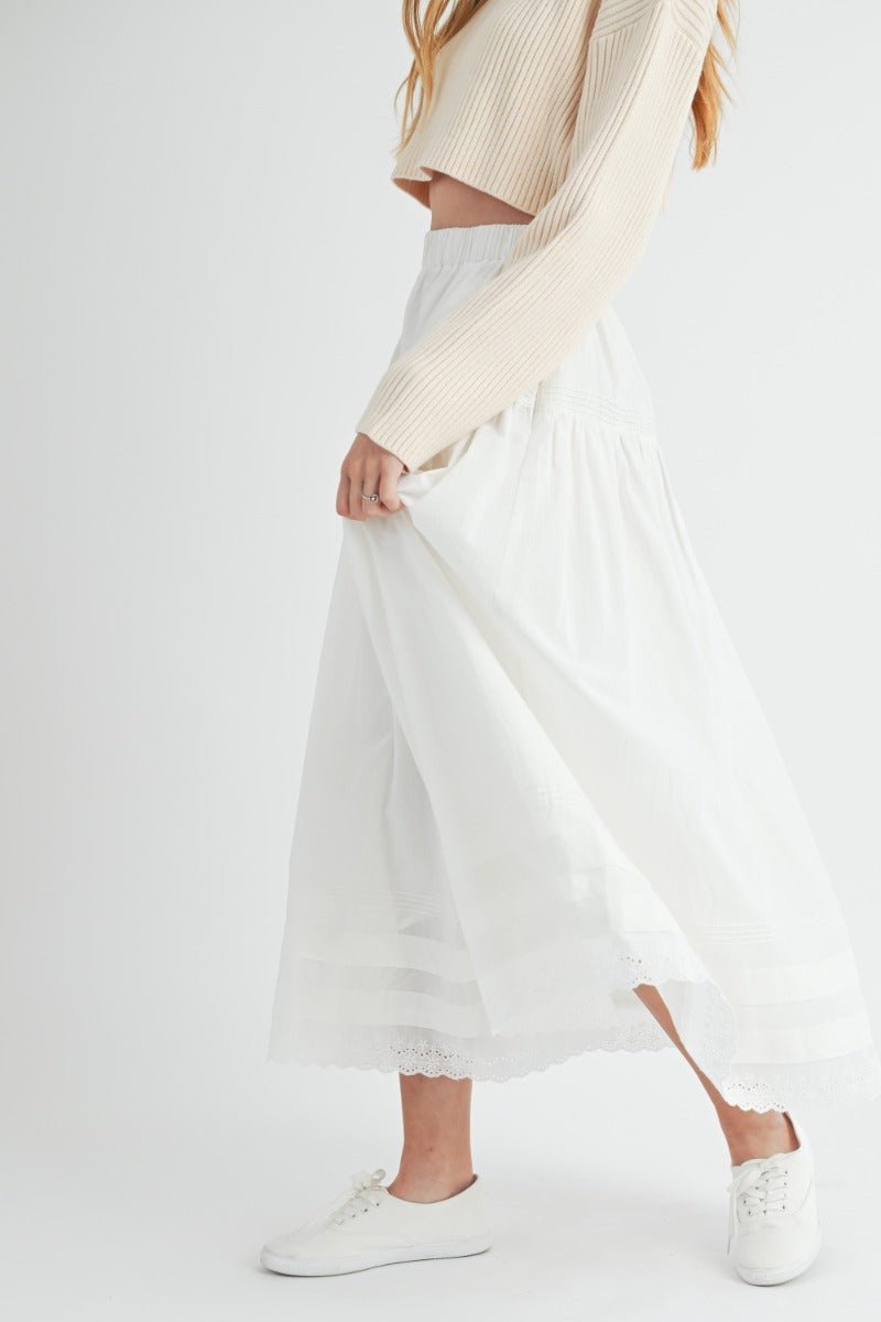 Poplin midi skirt - Sassy Inspiration