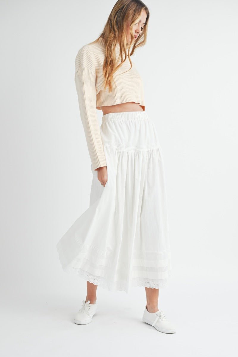 Poplin midi skirt - Sassy Inspiration