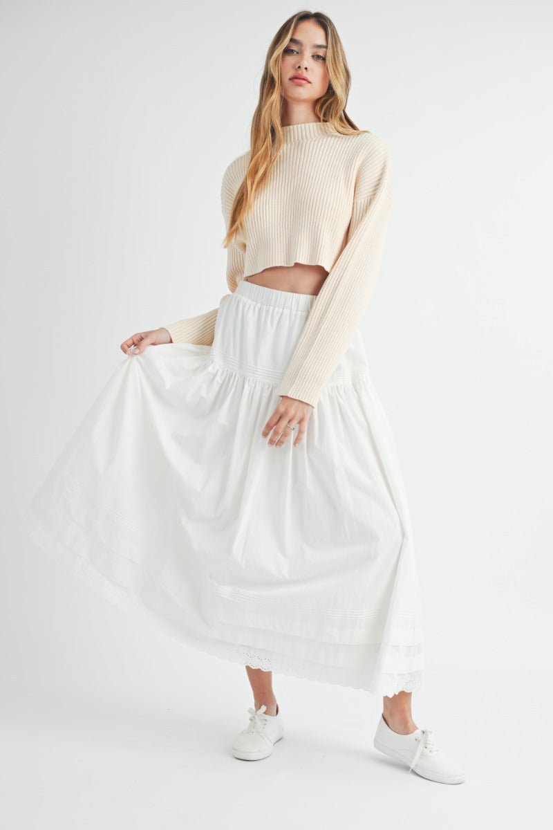 Poplin midi skirt - Sassy Inspiration