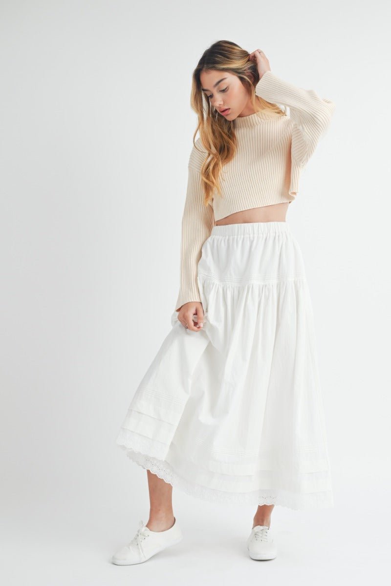Poplin midi skirt - Sassy Inspiration