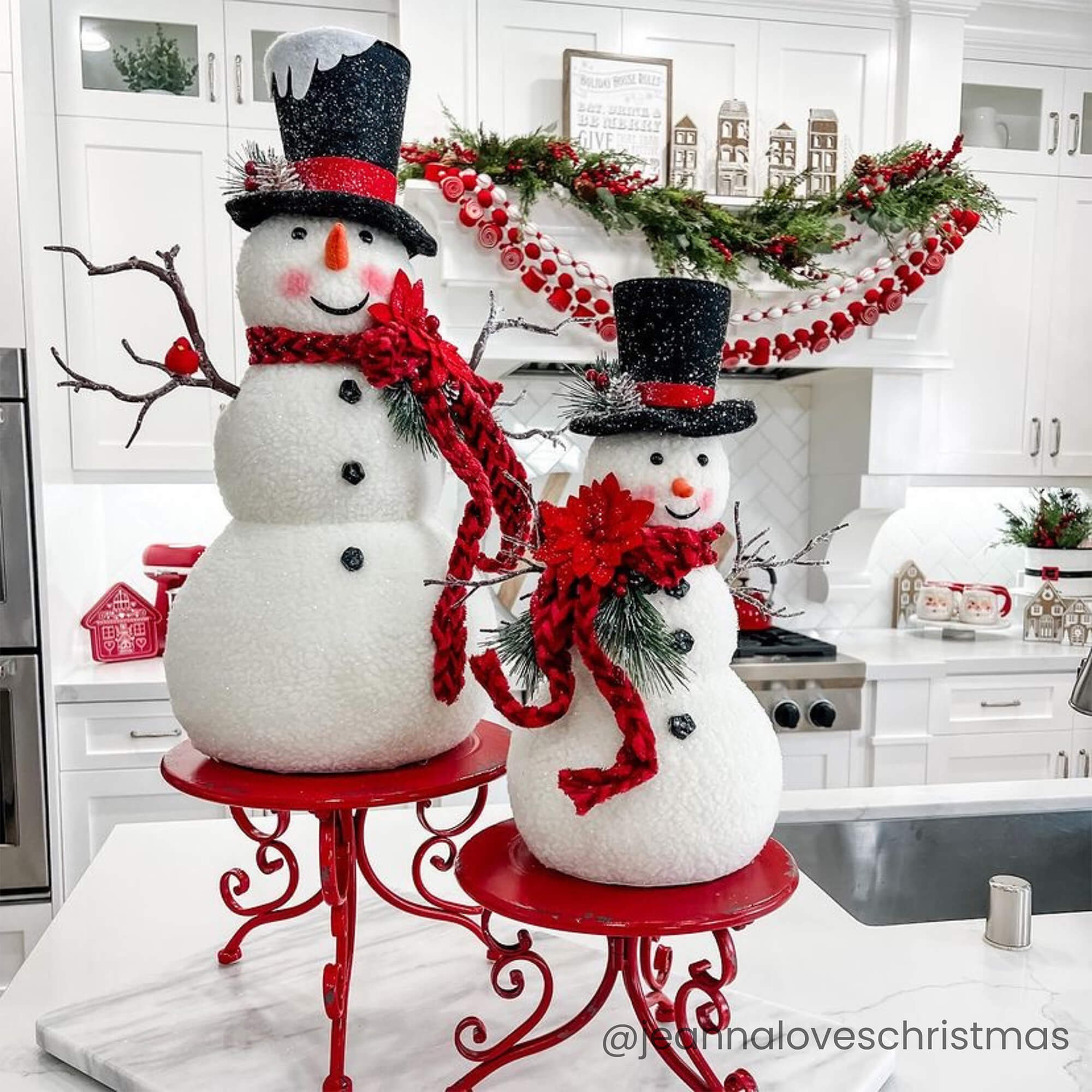 RED TABLETOP STANDS S/2 - Sassy Inspiration
