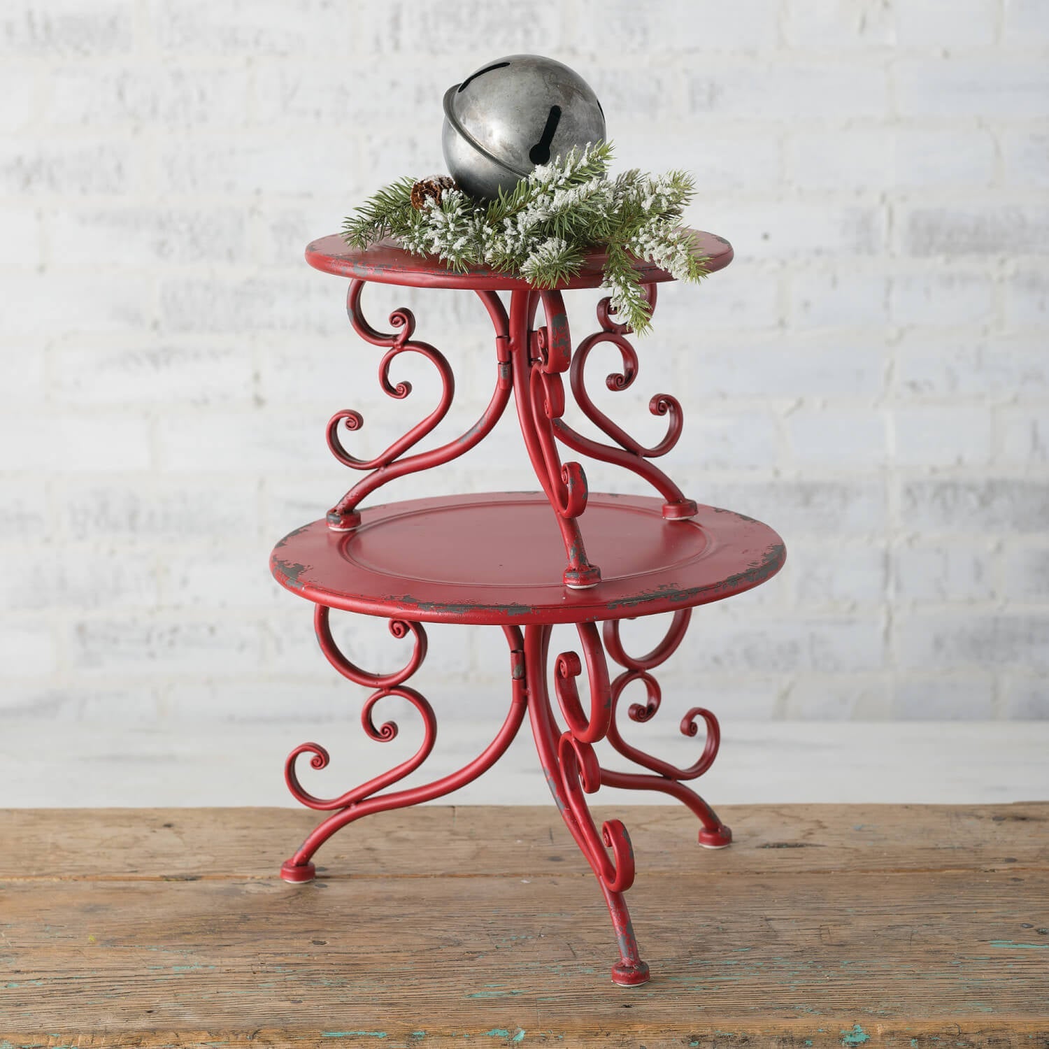 RED TABLETOP STANDS S/2 - Sassy Inspiration