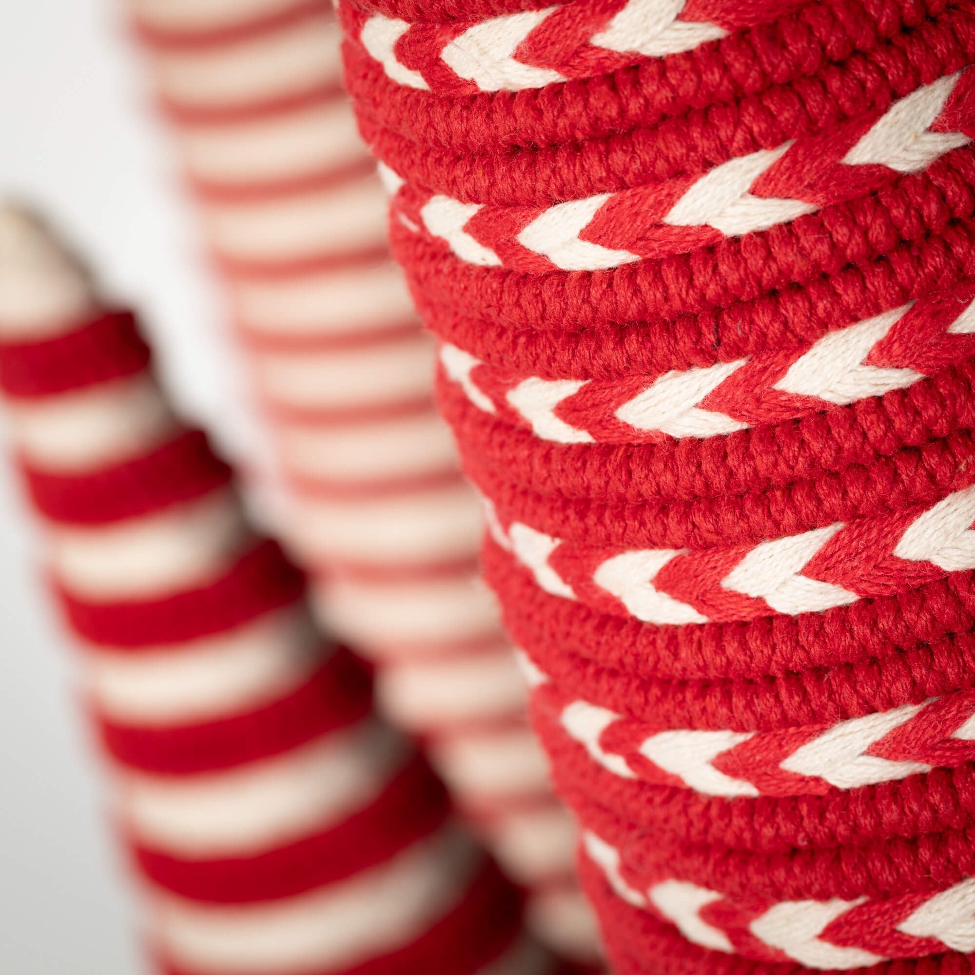 RED WHITE TABLETOP CONE TREES S/3 - Sassy Inspiration