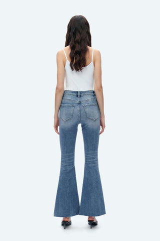 Retro Revival High Rise Flare Jeans by Bayeas - Sassy Inspiration