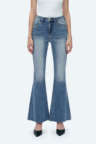 Retro Revival High Rise Flare Jeans by Bayeas - Sassy Inspiration