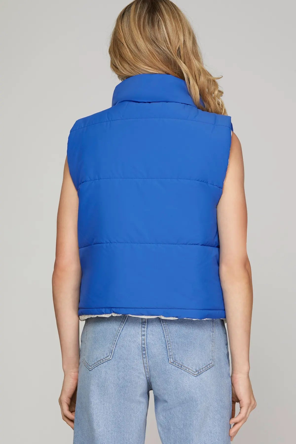Reversible Puffer Vest - Sassy Inspiration