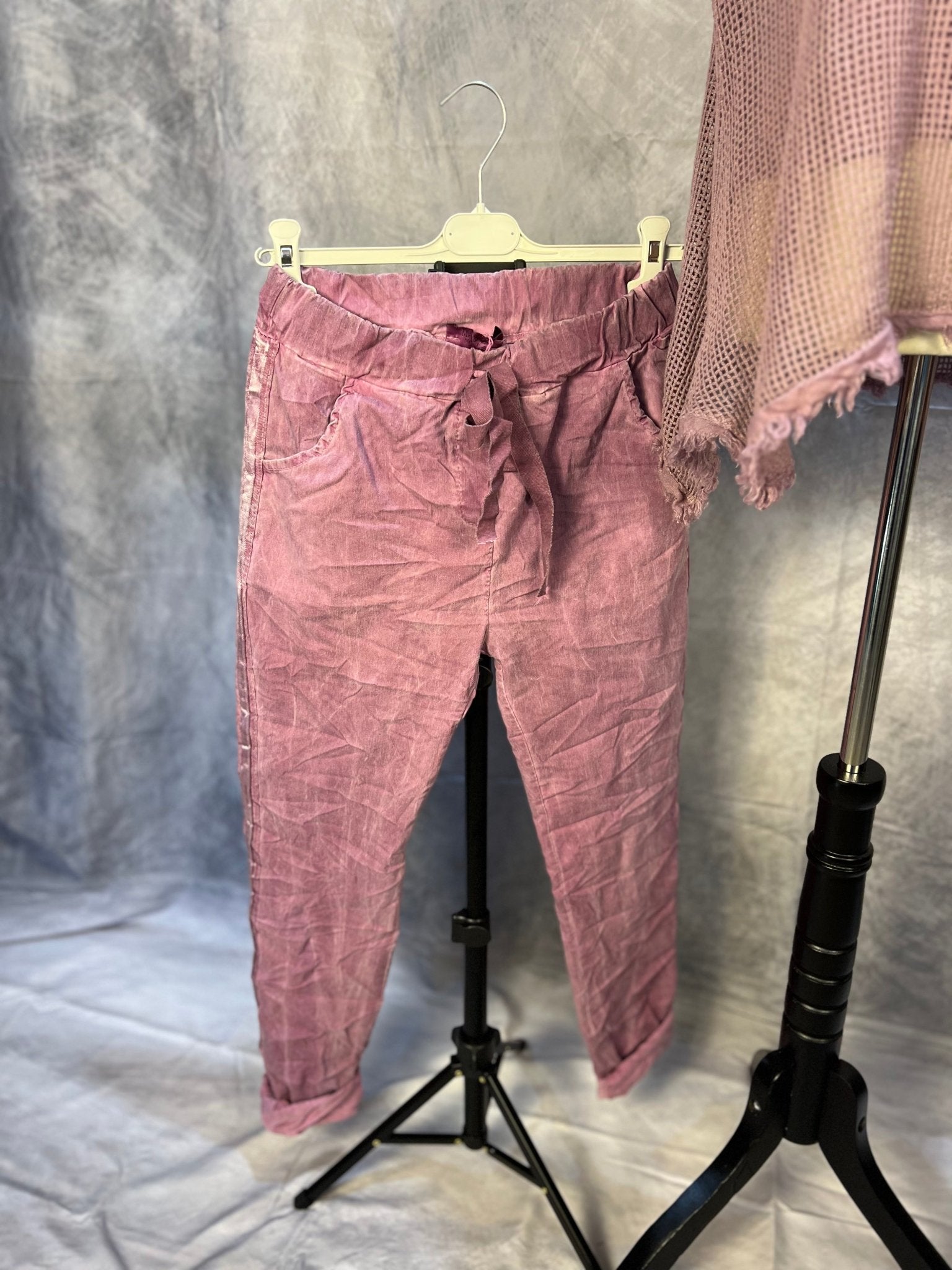 Ribbon Stretch Pant - Lilac - Sassy Inspiration