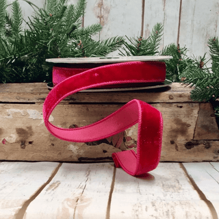 Ribbon - Taffeta Velvet 1" X 10 yards, Hot Pink - Sassy Inspiration