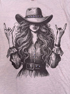 Rock & Roll Cowgirl Graphic Tee - Sassy Inspiration