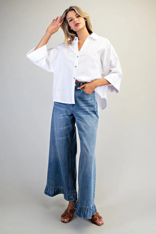 Ruffle & Rebel Mineral Wash Jeans - Sassy Inspiration