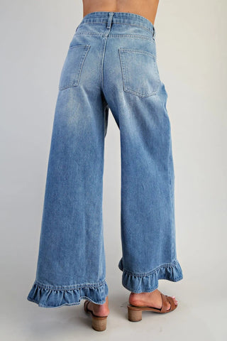 Ruffle & Rebel Mineral Wash Jeans - Sassy Inspiration