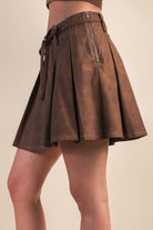Sadie Pleated Mini Skort - Sassy Inspiration