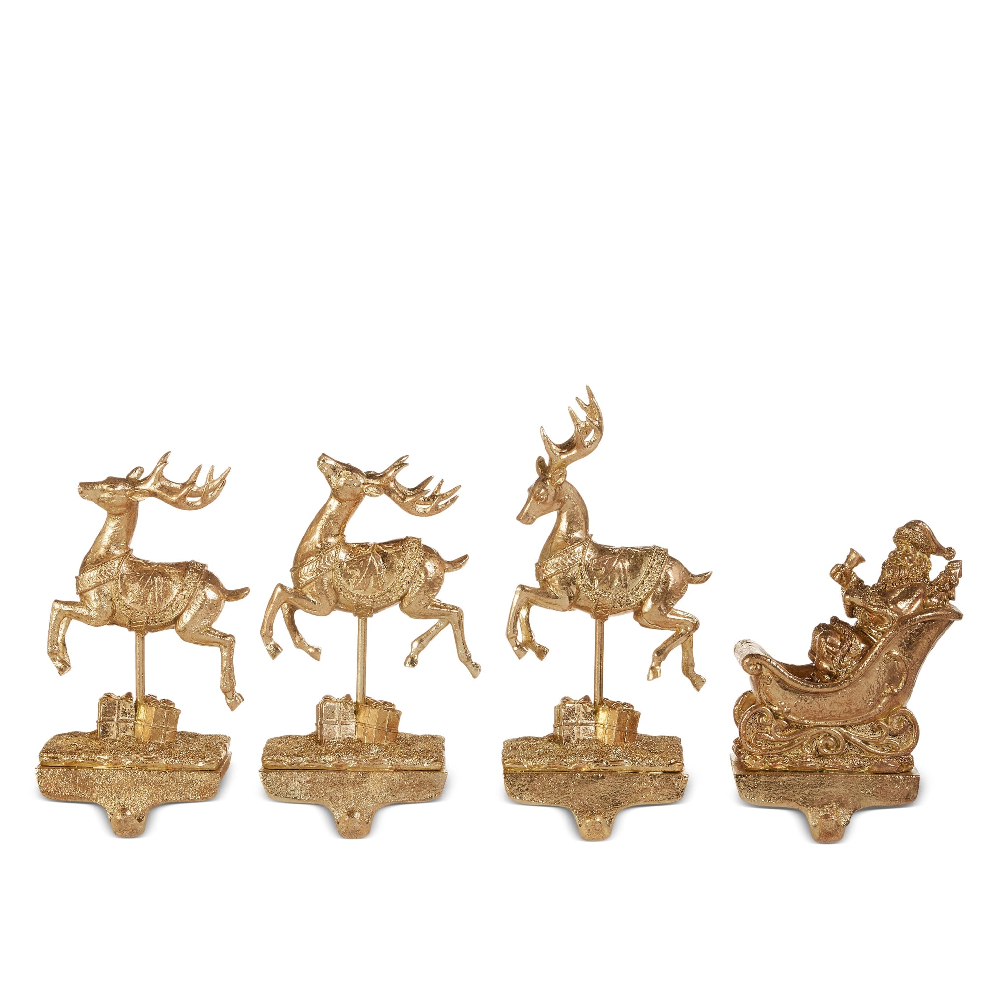 Santa and Reindeer Stocking Holders Set/4 - Sassy Inspiration