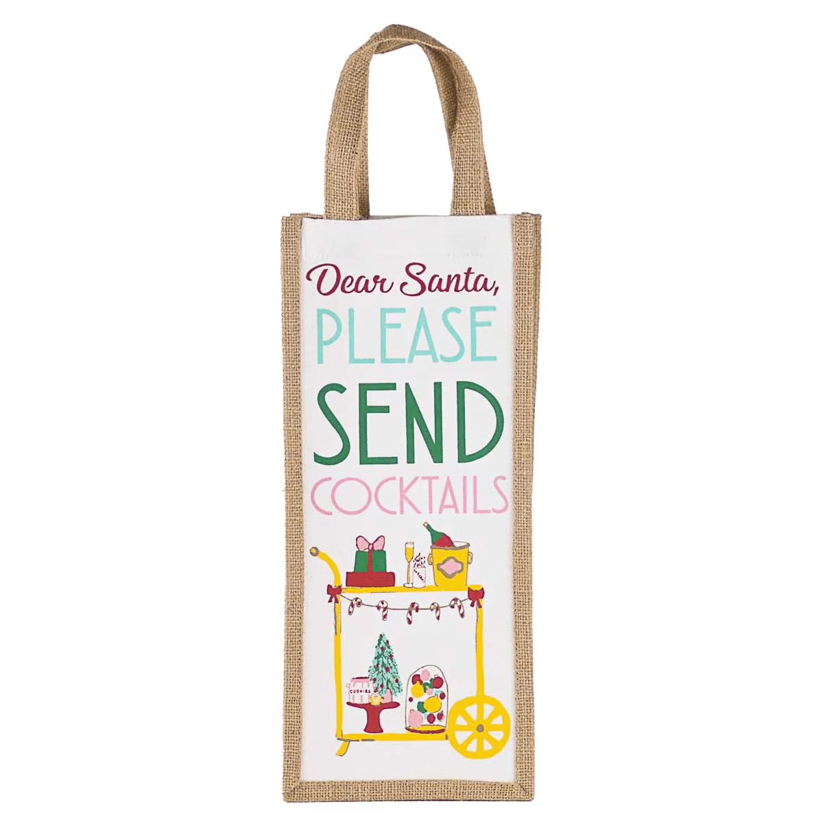 Santa Send Cocktails Wine Bag - Sassy Inspiration