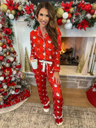 Santa's Red Ruffle Pajama Set - Sassy Inspiration