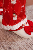 Santa's Red Ruffle Pajama Set - Sassy Inspiration